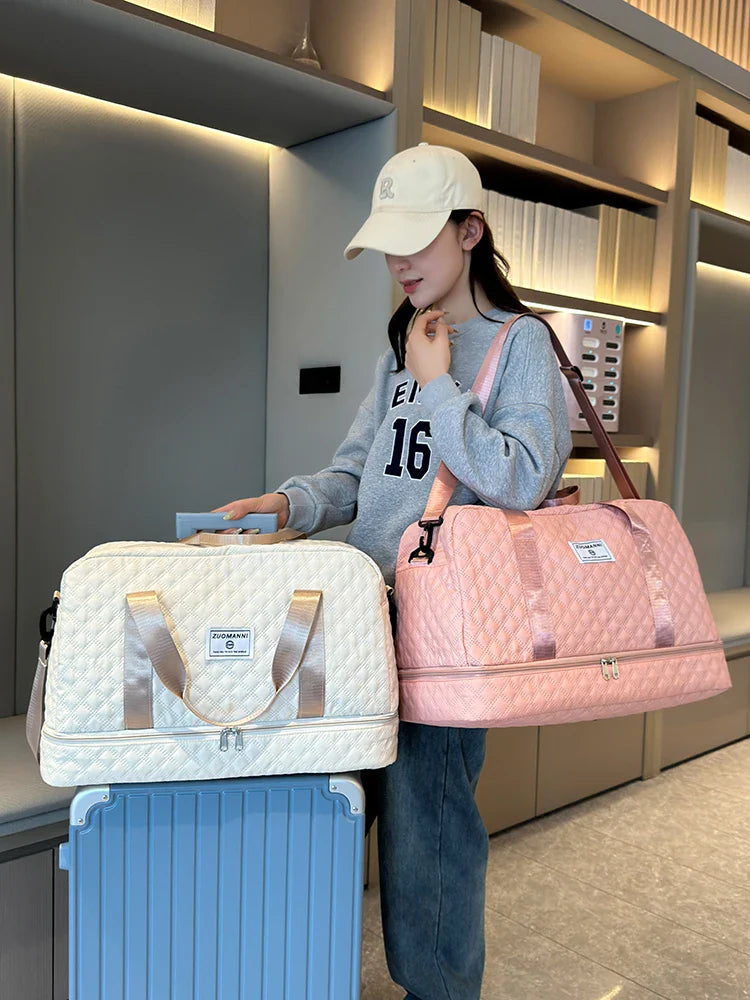 Raumio TravelFlex Leichte Reisetasche mit Rautenmuster – Bild 2 von 17