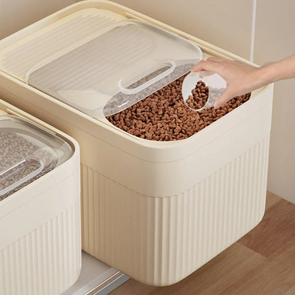 FutterBox FrischGut| Luftdicht & Feuchtigkeitsgeschützt| 5/10/15L| Für Hunde- & Katzenfutter – Haustierbedarf