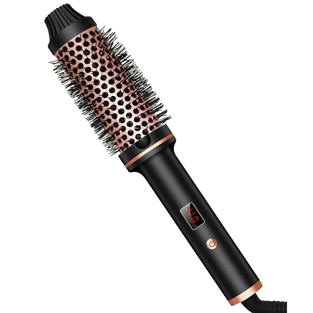 Stylique 3-in-1 Ionen-Haarglätter & Lockenstab| Glätten, Wellen, Volumen| Anti-Verbrühungs-Bürste – Haushaltsgeräte