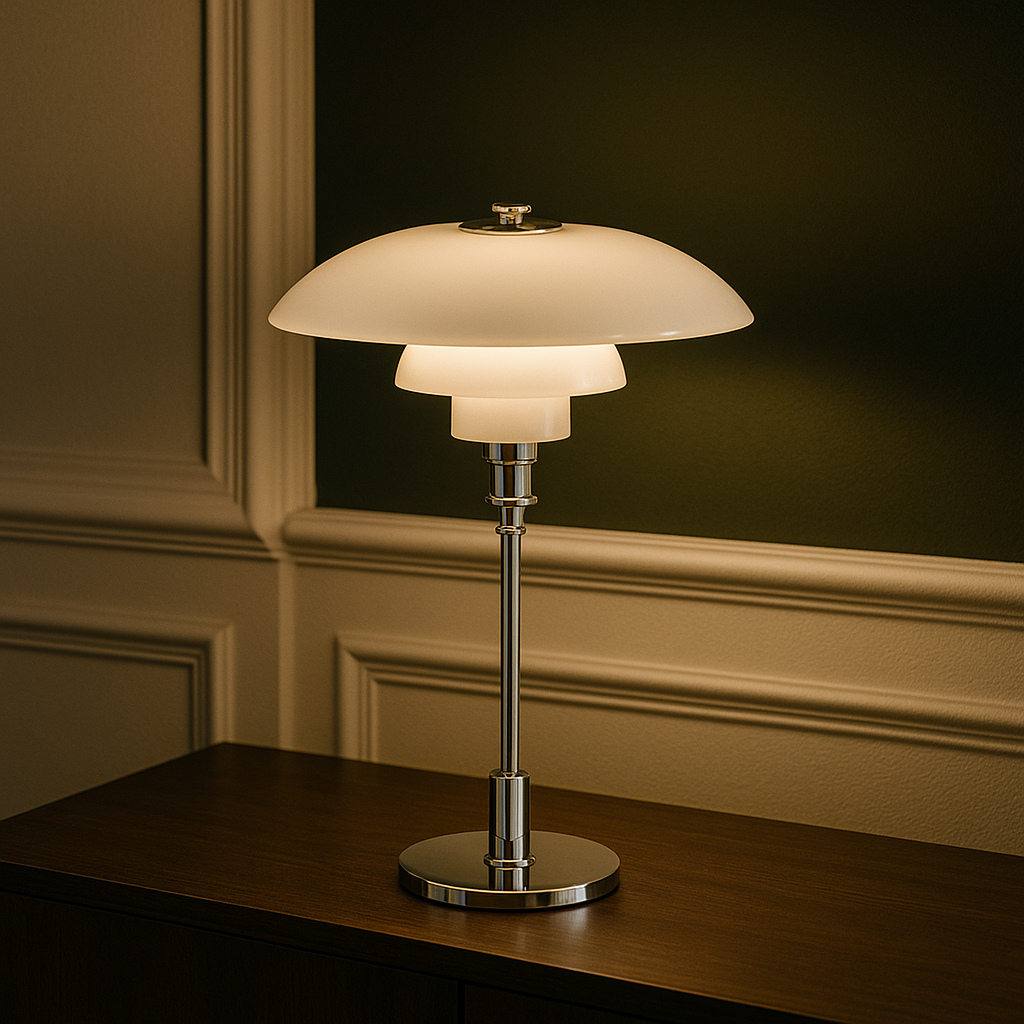 Skandinavische minimalistische Tischlampe – Bild 8 von 9