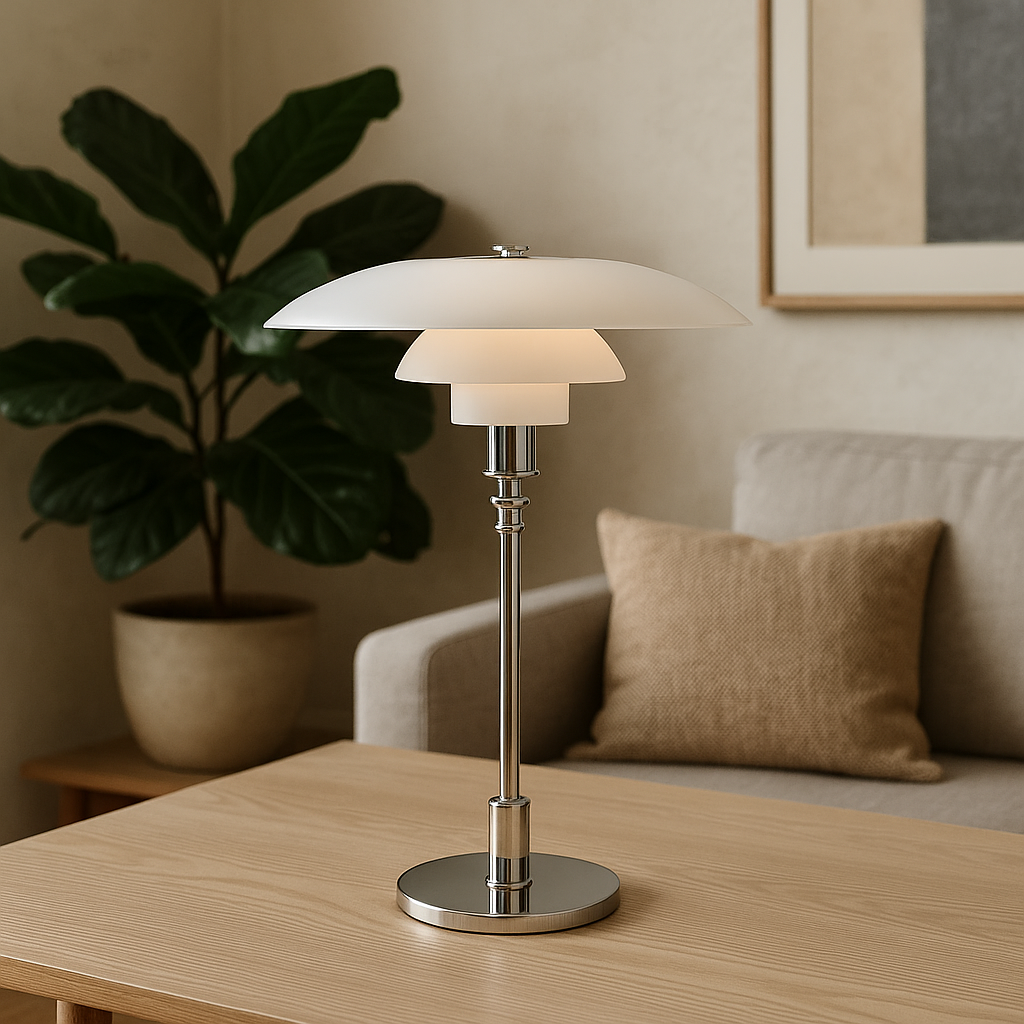 Skandinavische minimalistische Tischlampe – Bild 3 von 9