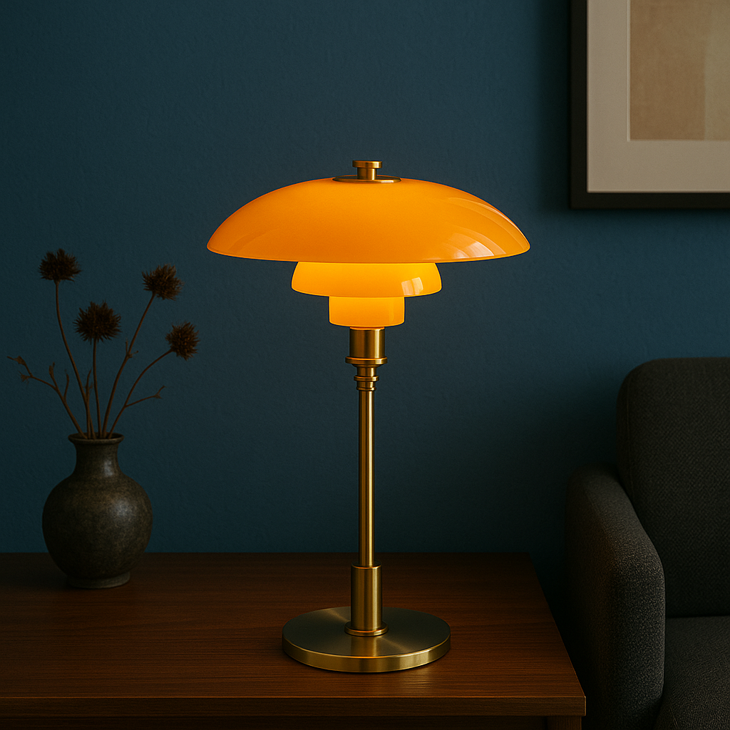 Skandinavische minimalistische Tischlampe – Bild 4 von 9