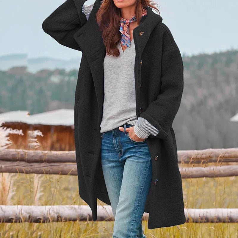 Eleganter Dicker Wintermantel Für Damen (Neueste Kollektion) – Bild 3 von 5