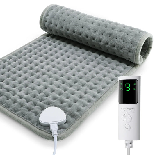 CosiTherm Heizkissen| 9 Temperaturstufen & 4 Timer-Optionen| Superweicher Mikrofleece| 58×29 cm – Kissen