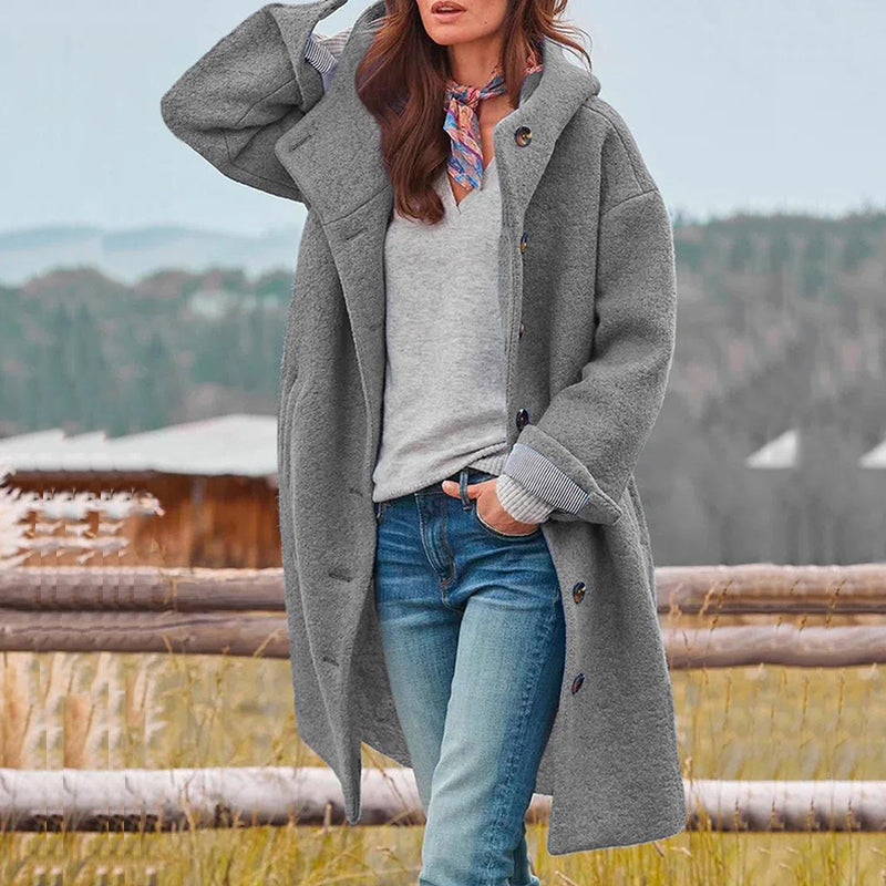 Eleganter Dicker Wintermantel Für Damen (Neueste Kollektion) – Bild 4 von 5