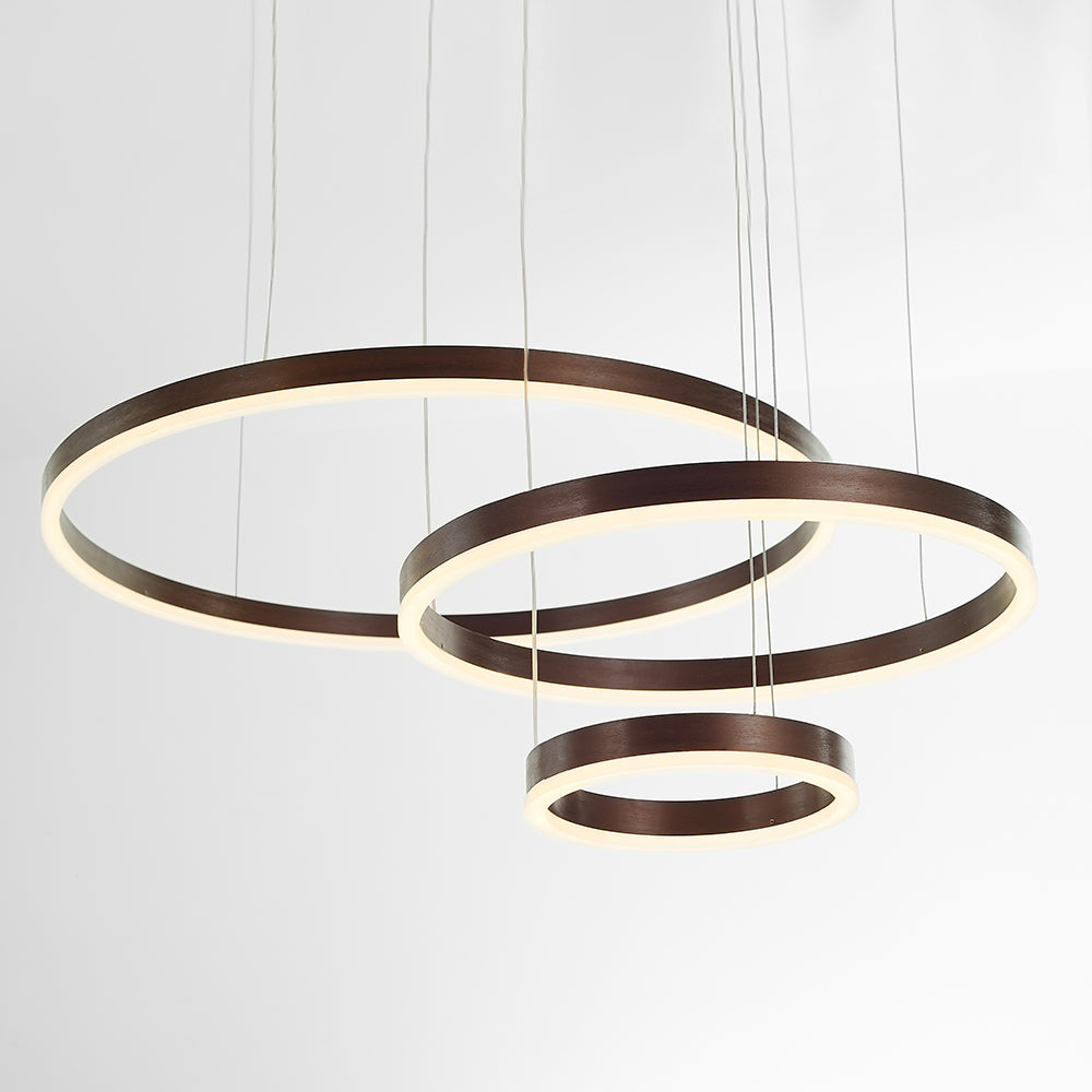 Pendelleuchte Tir-Kreis Ring Moderne Schwarz/Gold/Kaffee Metall Schlafzimmer – Bild 4 von 21