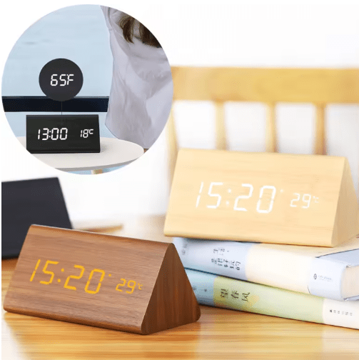 Woodsie – Sprachgesteuerte Holz-Wanduhr