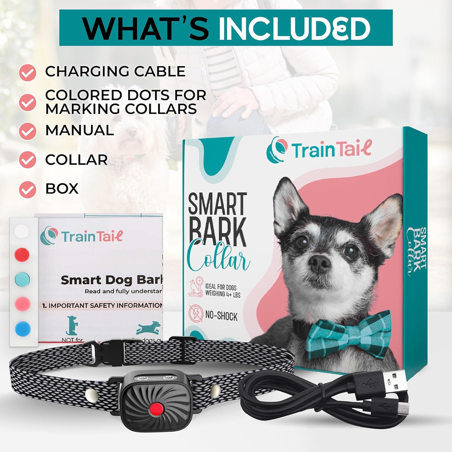 Antibellhalsband für kleine Hunde - Nahaufnahme