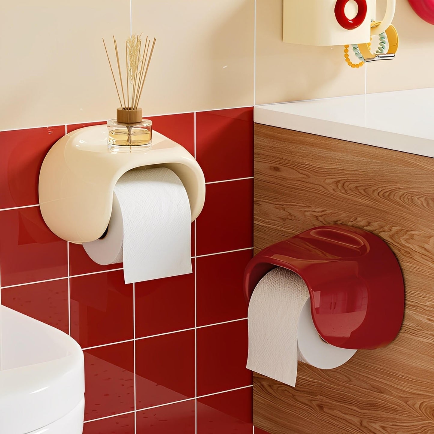Ari – Toilettenpapierhalter ohne Bohren im modernen Design