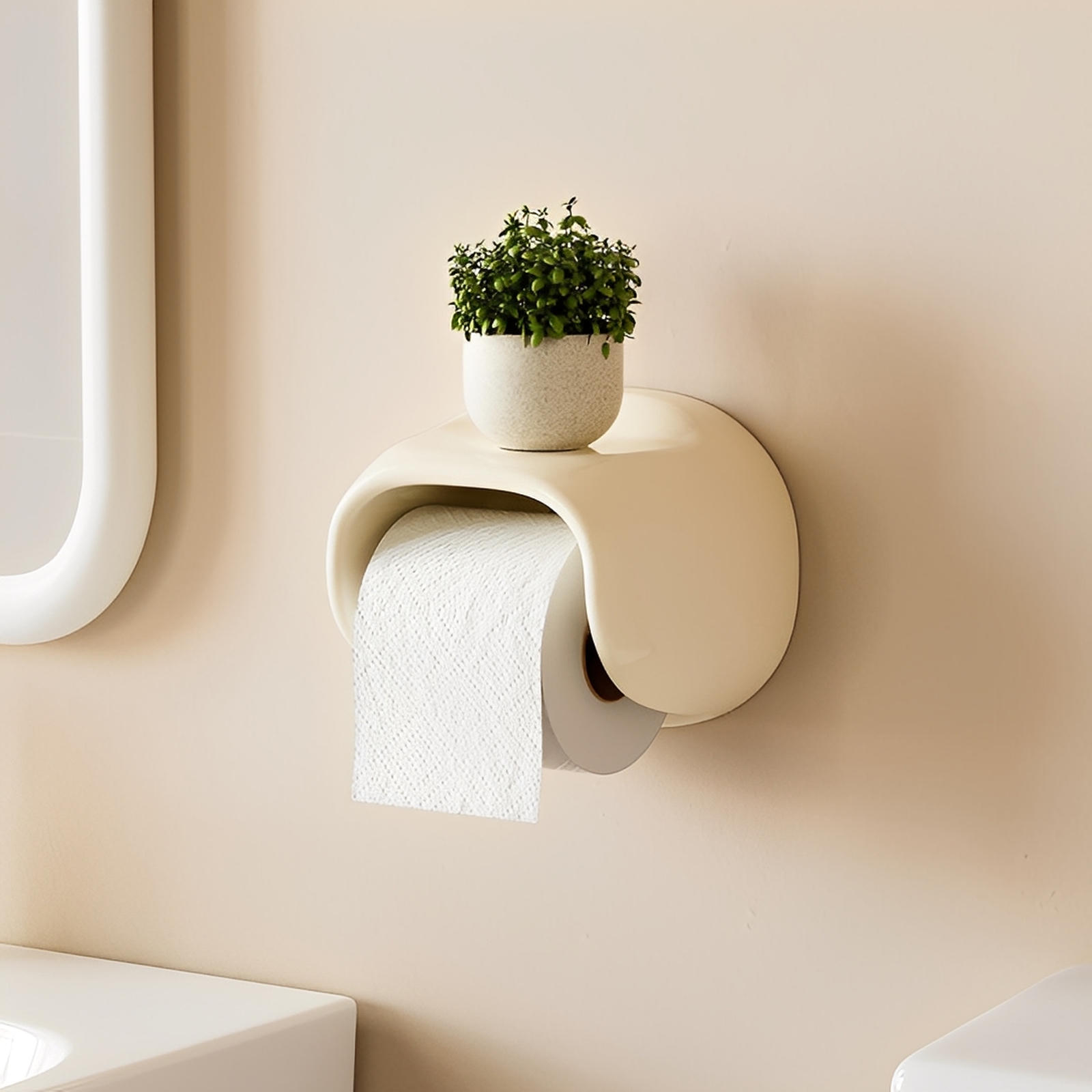 Ari – Toilettenpapierhalter ohne Bohren im modernen Design