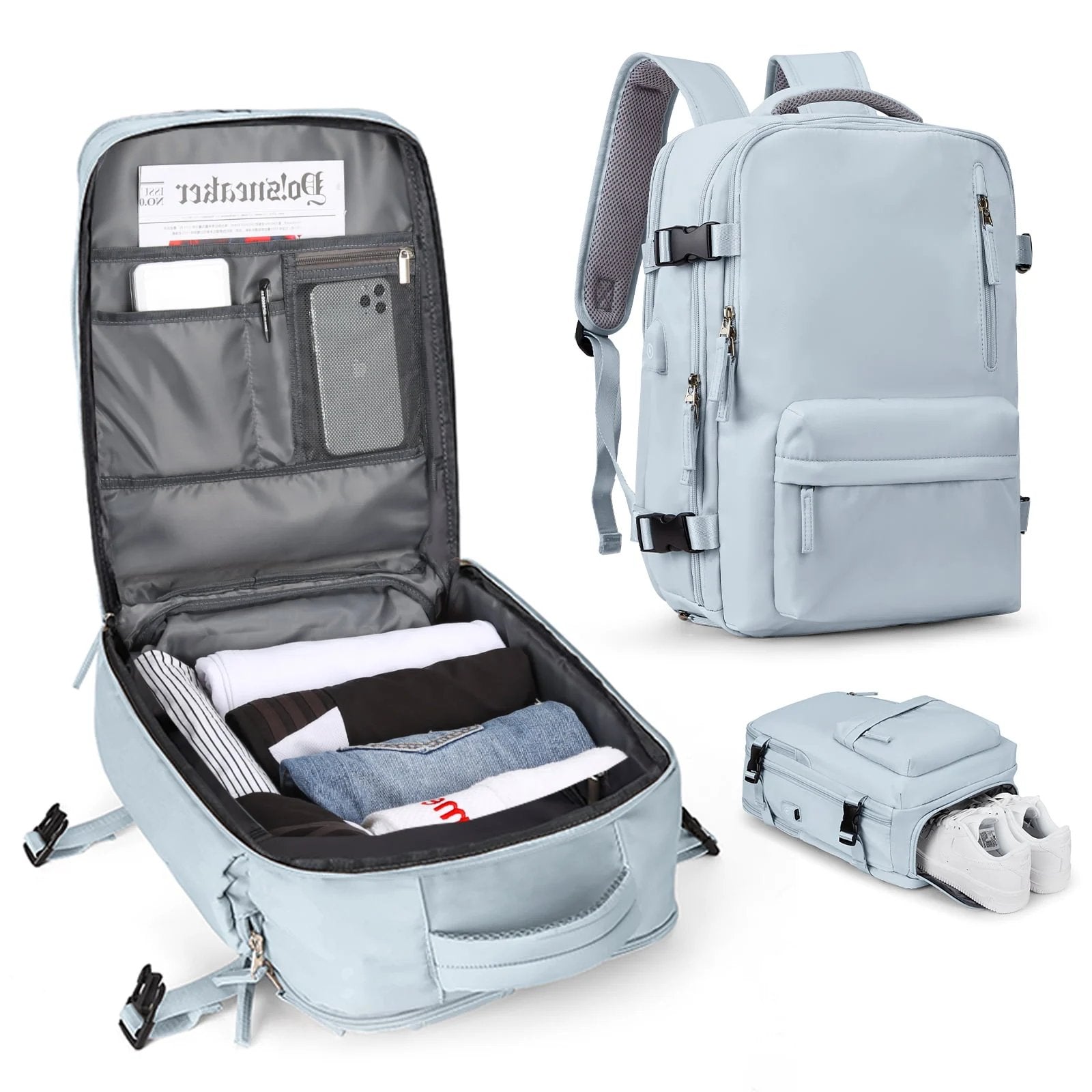 Travelliva Damen Reise-Rucksack 35 L – Bild 9 von 14
