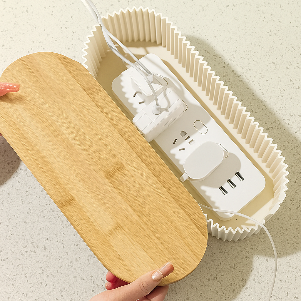 CabelBox – Eleganter Kabelorganizer für ein aufgeräumtes Zuhause