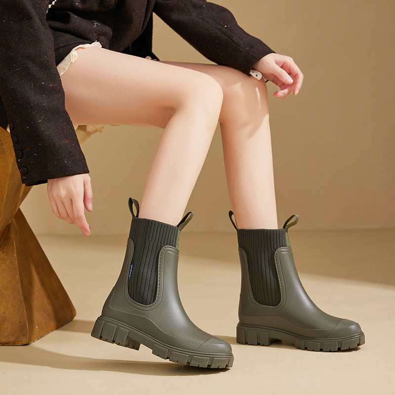 Gummistiefel - Wasserdicht mit Antirutschsohle, Perfekt für Regenwetter – Stiefel