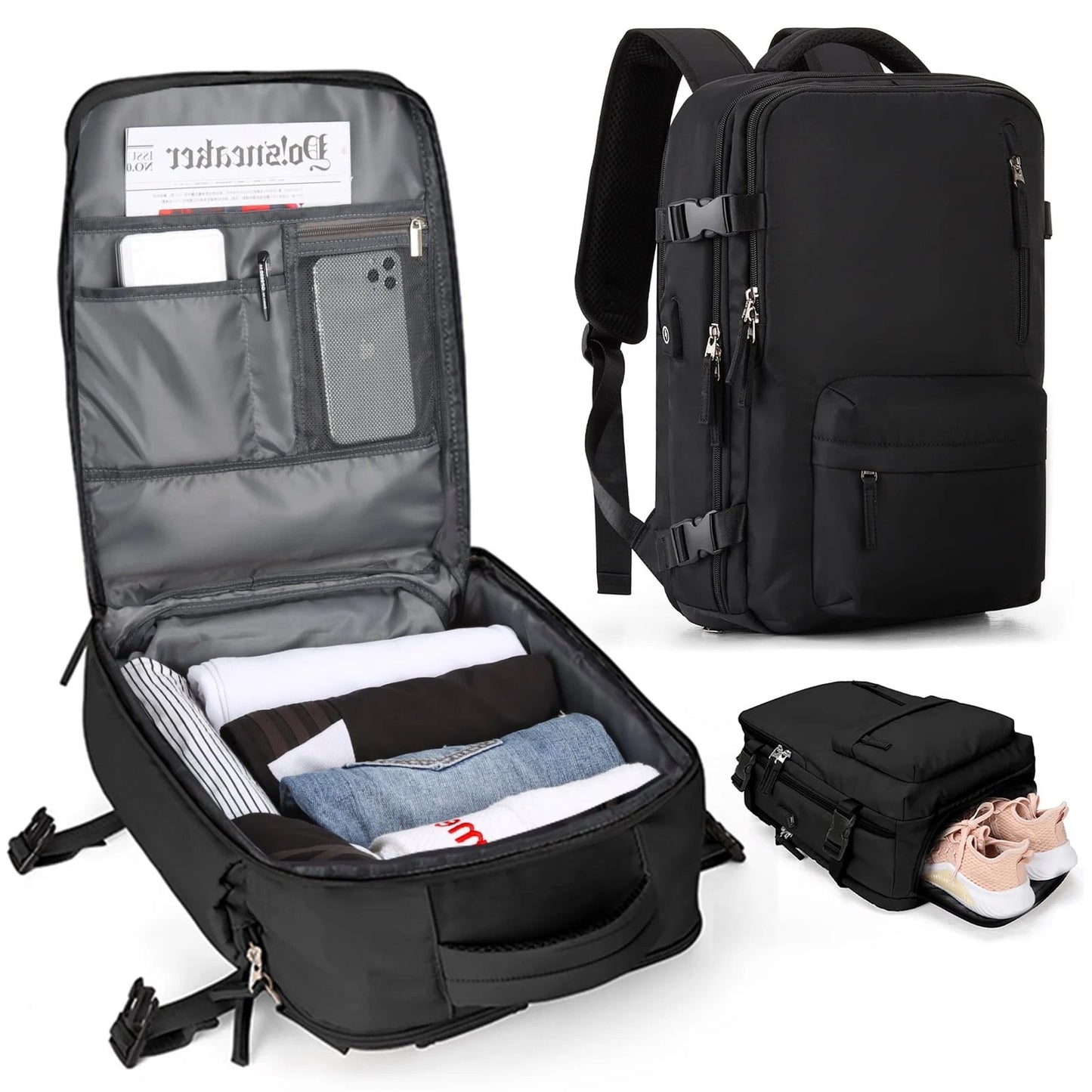 Travelliva Damen Reise-Rucksack 35 L – Bild 8 von 14