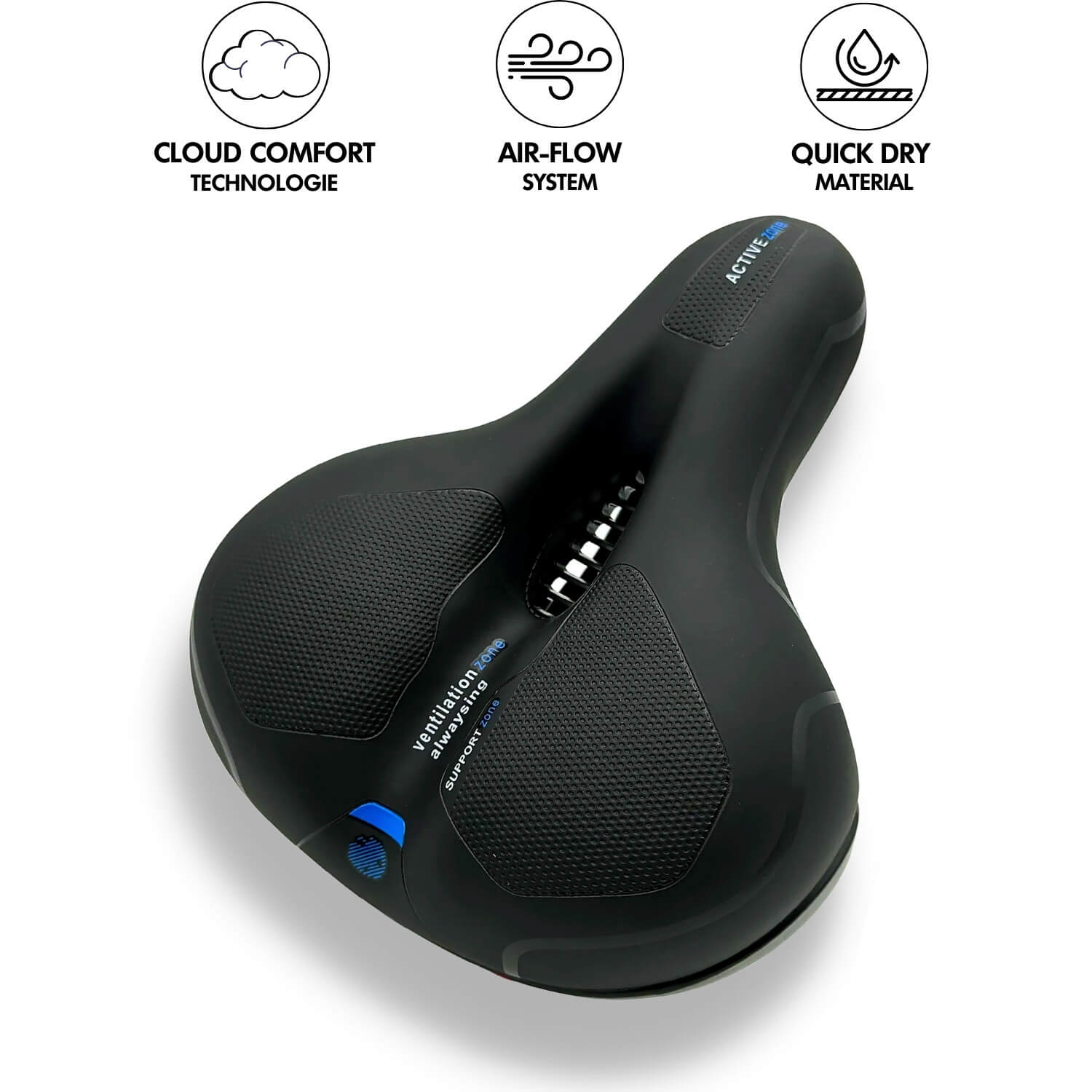 CloudComfort Pro Fahrradsattel - Größenübersicht