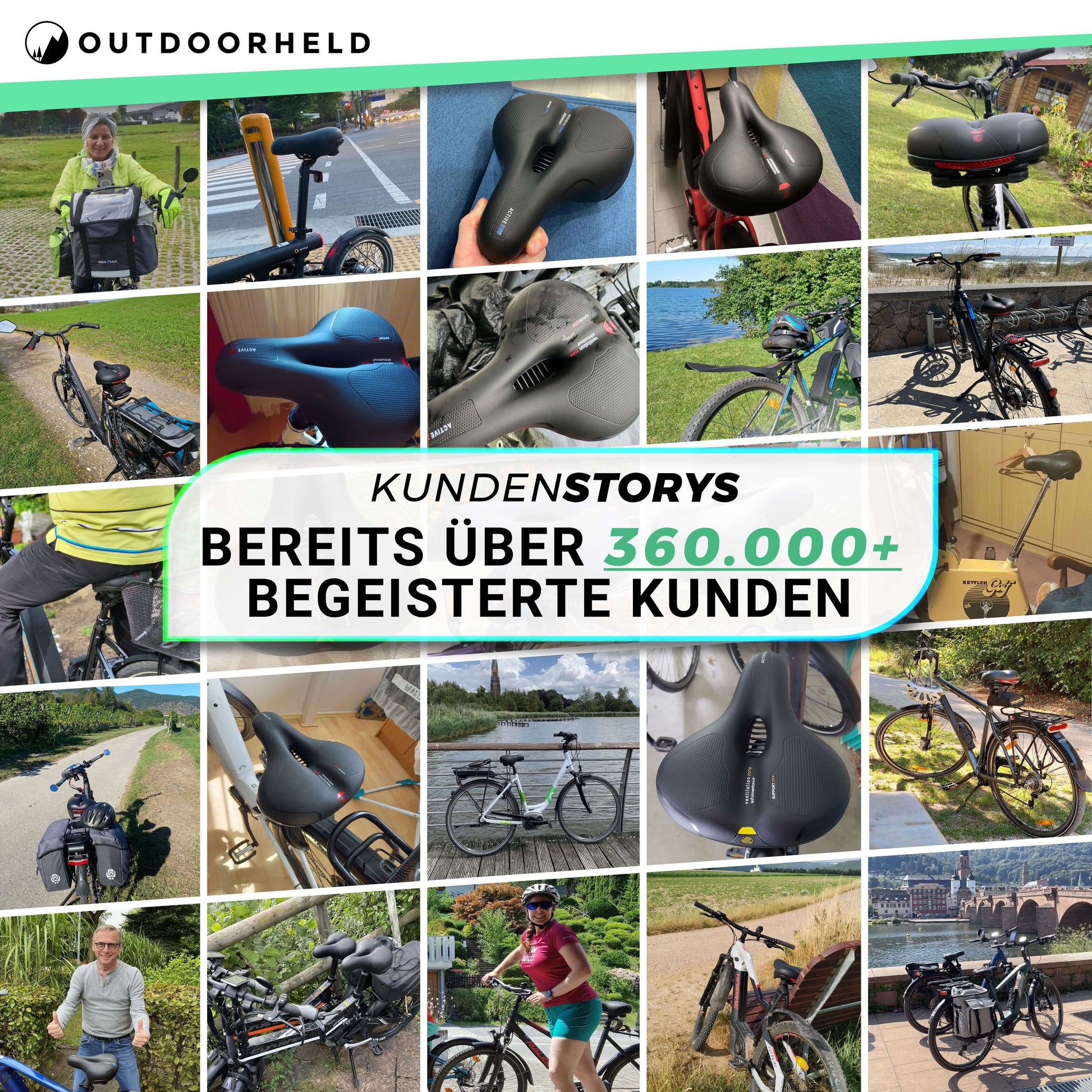 CloudComfort Pro Fahrradsattel - Anwendungsbeispiel