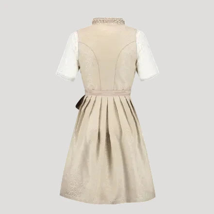 Traditionelles Deutsches Dirndlkleid mit Schnürmieder und Spitzenbluse – Bild 2 von 3