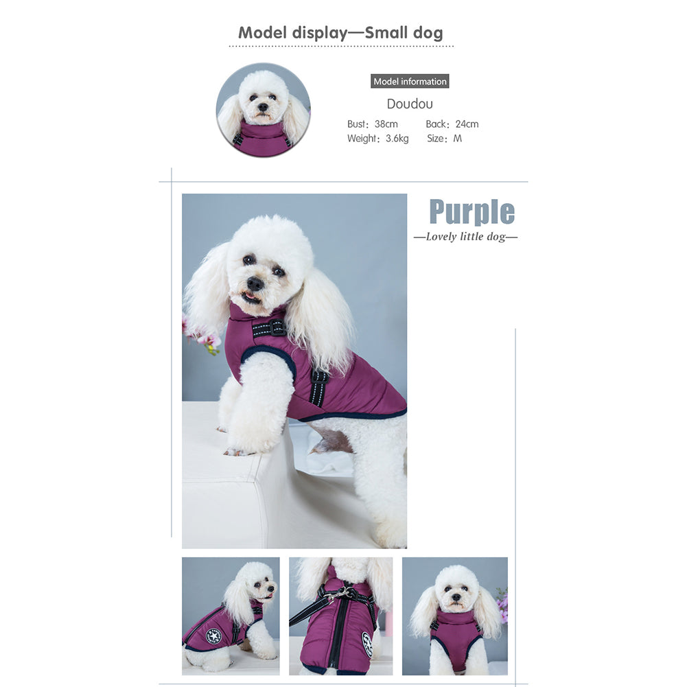 WoofGuard™- Wasserdichte Winterjacke mit integriertem Gurtzeug – Bild 12 von 25