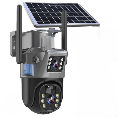 DualGuard | 4K Sicherheitskamera mit Solarpanel – Solarleuchte