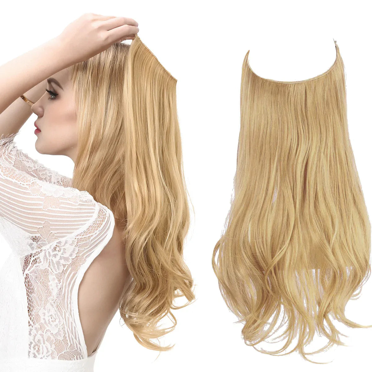 Echthaar Extensions - Seitenansicht