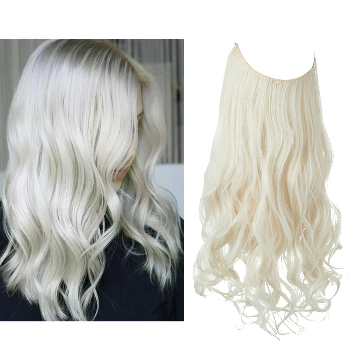 Echthaar Extensions - Anwendungsbeispiel