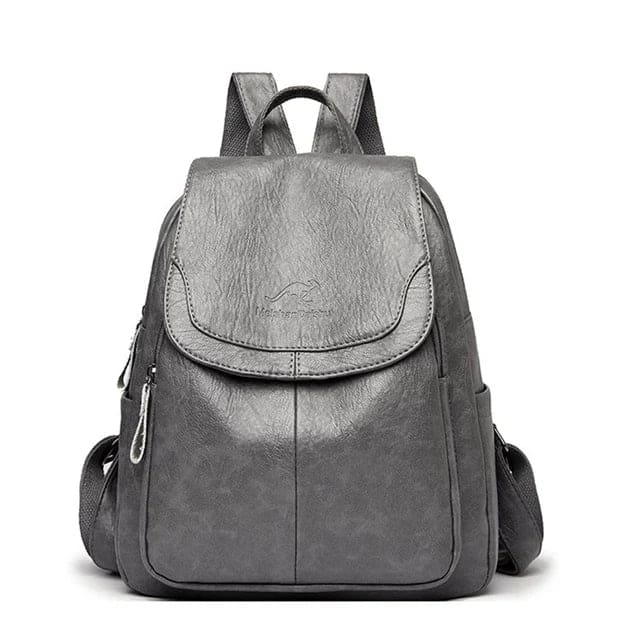 Diebstahlsicherer Lederrucksack für Damen – Bild 10 von 11