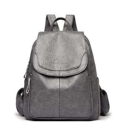 Diebstahlsicherer Lederrucksack für Damen – Bild 10 von 11