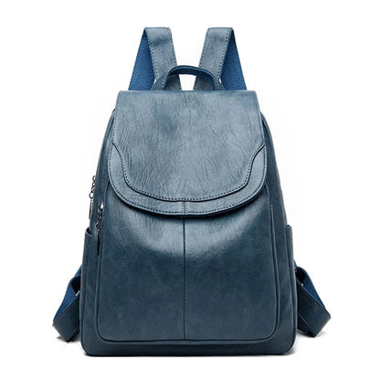 Diebstahlsicherer Lederrucksack für Damen – Bild 3 von 11