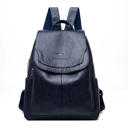 Diebstahlsicherer Lederrucksack für Damen – Bild 5 von 11