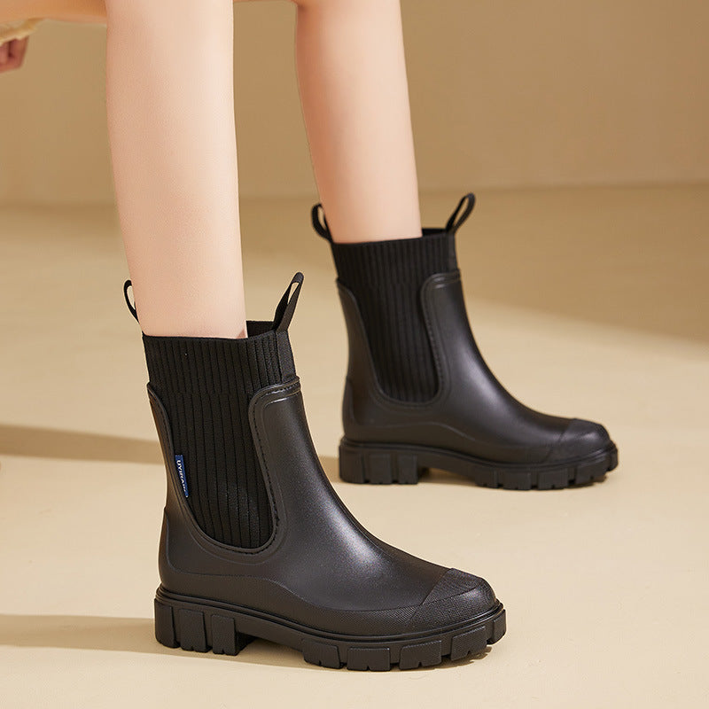 Gummistiefel - Wasserdicht mit Antirutschsohle, Perfekt für Regenwetter – Bild 2 von 9