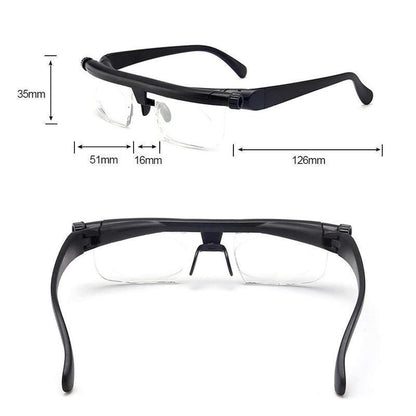 Fokussierbare Lesebrille Unisex – Einstellbare Zoom-Linse 4