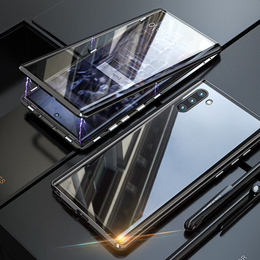 gehärtetes Glas Doppelseitige Handyhülle für Samsung