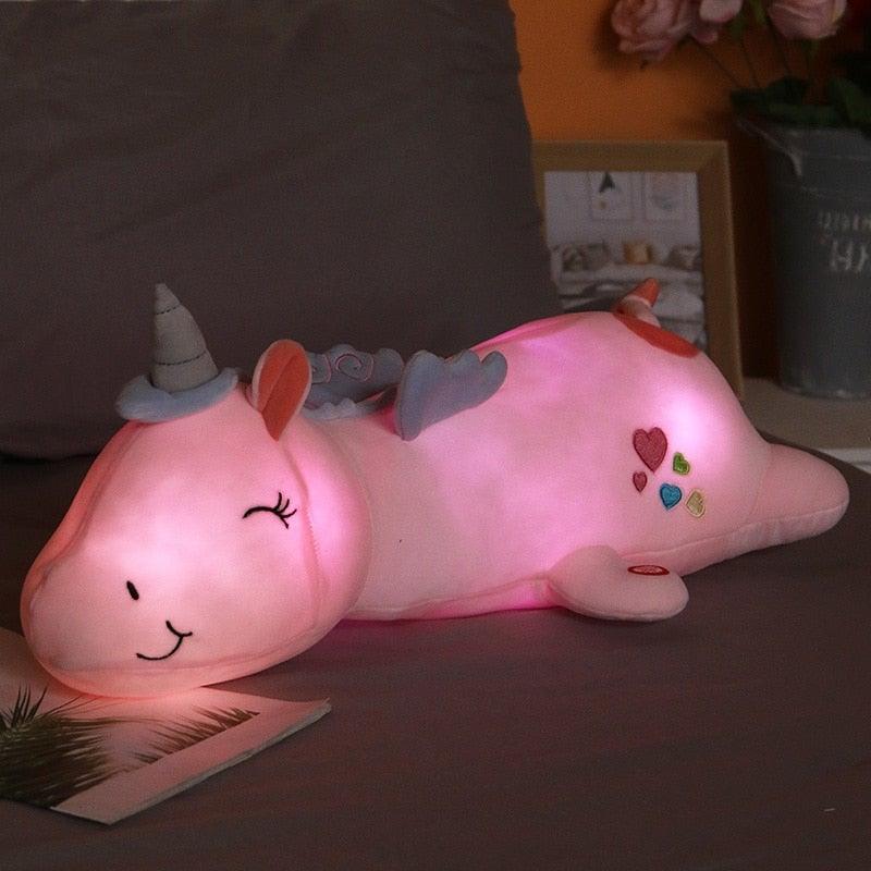 Lunacorn Leuchtendes Einhorn| Kuscheliger Plüschfreund| Regenbogen-LEDs| Perfektes Geschenk für Kinder – Spielzeug & Kinder