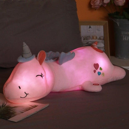 Lunacorn Leuchtendes Einhorn| Kuscheliger Plüschfreund| Regenbogen-LEDs| Perfektes Geschenk für Kinder – Spielzeug & Kinder
