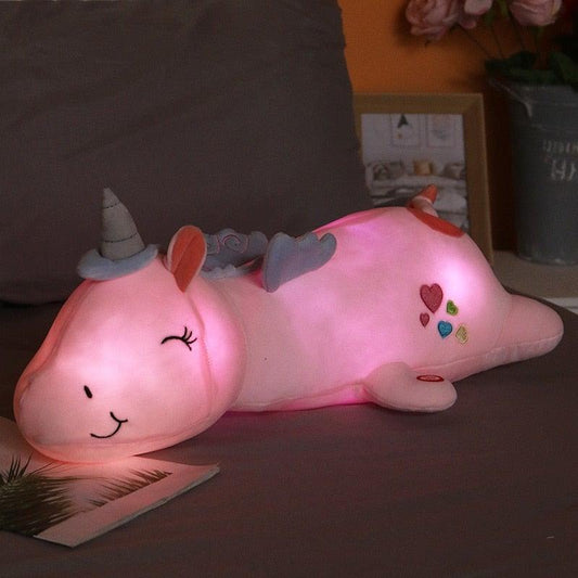 Lunacorn Leuchtendes Einhorn| Kuscheliger Plüschfreund| Regenbogen-LEDs| Perfektes Geschenk für Kinder – Spielzeug & Kinder