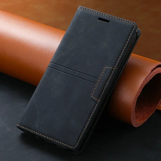 Google Pixel Leder-Wallet-Hülle – Magnetisches Flip-Case mit Schutzfunktion