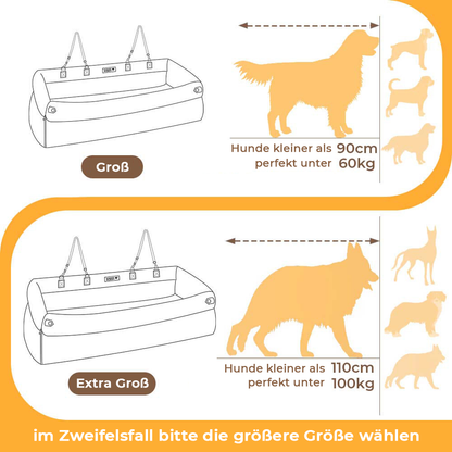 Deluxe Hundesitz fürs Auto - Kunstleder Komfort – Bild 6 von 36