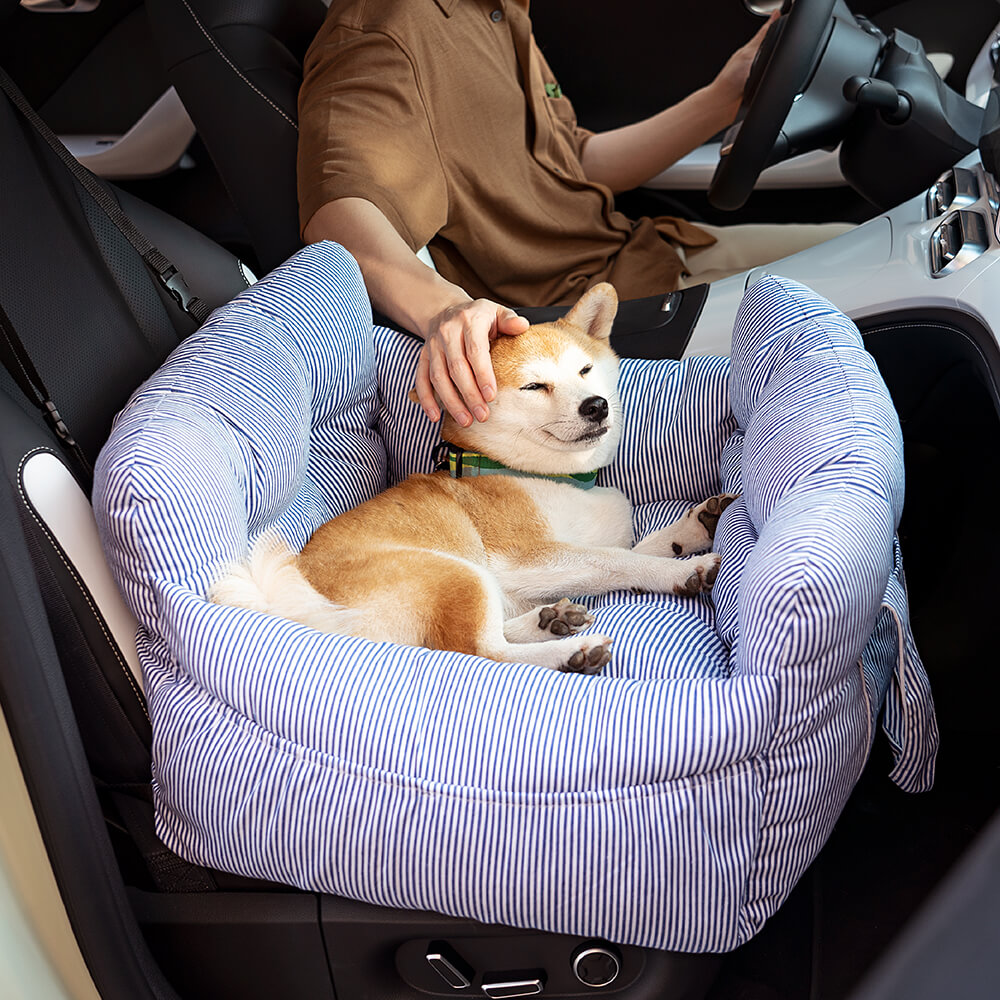 Großer Hundeautositz - Tragbares, Gemütliches Polster für Ausflüge – Haustierbedarf