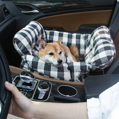Großer Hundeautositz - Tragbares, Gemütliches Polster für Ausflüge – Bild 11 von 29