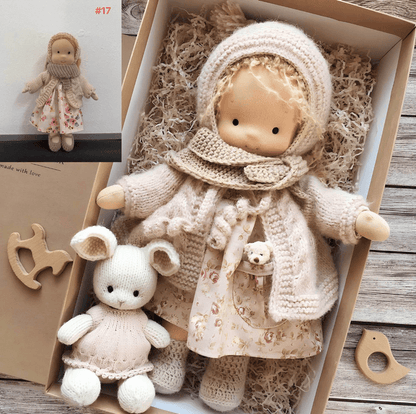 Handgefertigte Waldorf-Kuschelpuppe für Kinder – Bild 6 von 8