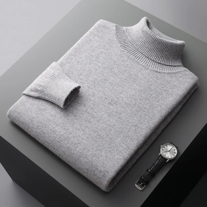 Herren Kaschmir-Rollkragenpullover - Weich & Elegant – Bild 7 von 9