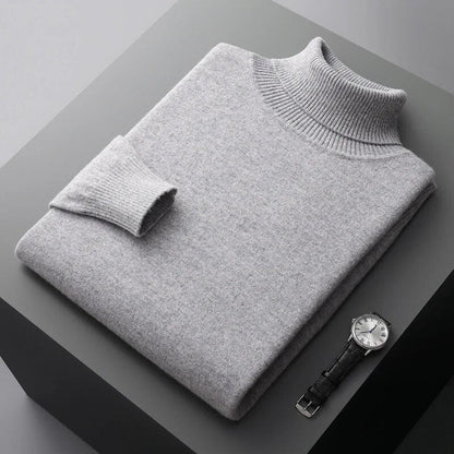 Herren Kaschmir-Rollkragenpullover - Weich & Elegant – Bild 7 von 9