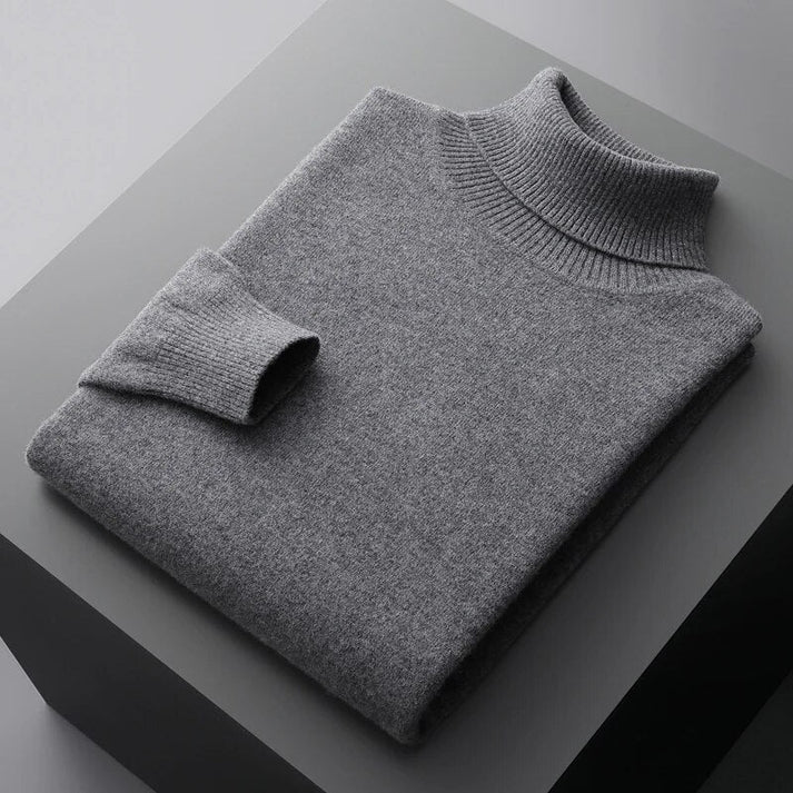 Herren Kaschmir-Rollkragenpullover - Weich & Elegant – Bild 5 von 9