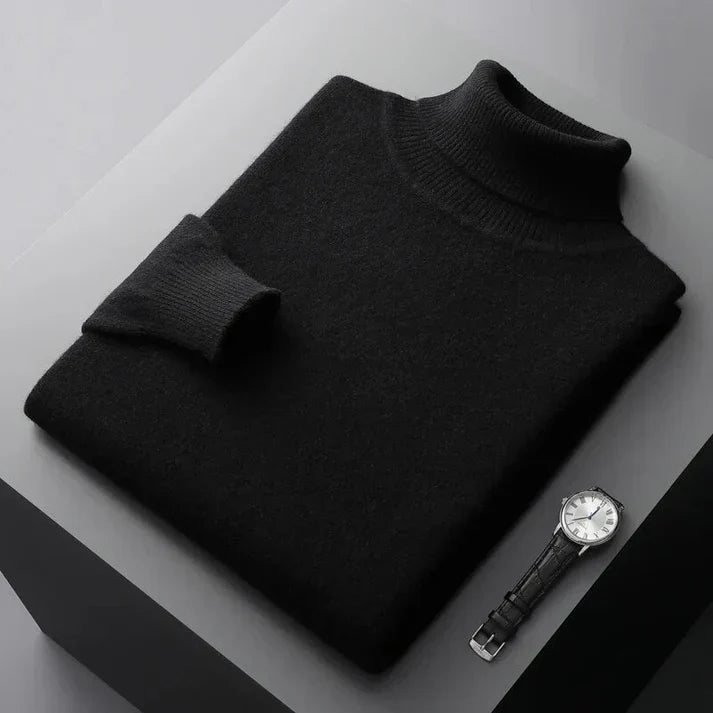 Herren Kaschmir-Rollkragenpullover - Weich & Elegant – Bild 3 von 9