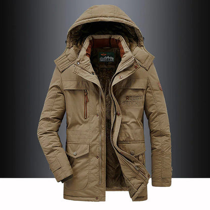 Lässige Wattierte Parka-Jacke - Detailansicht