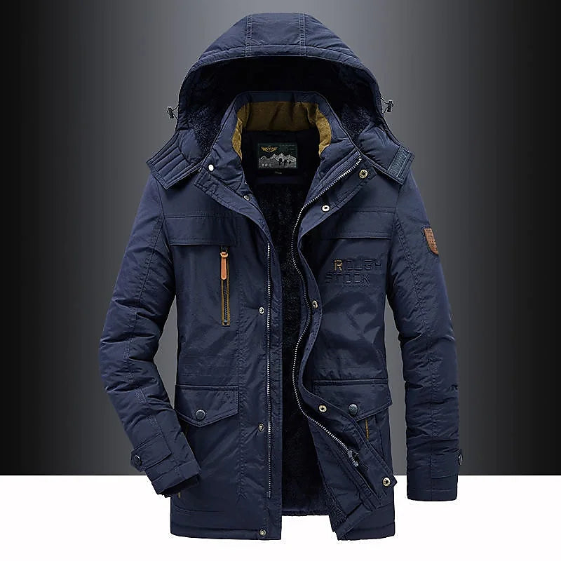 Lässige Wattierte Parka-Jacke - Seitenansicht