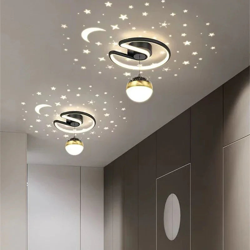 LED Deckenleuchte mit Sternenhimmel – Modernes Kronleuchter Design für Kinderzimmer und Wohnzimmer 3