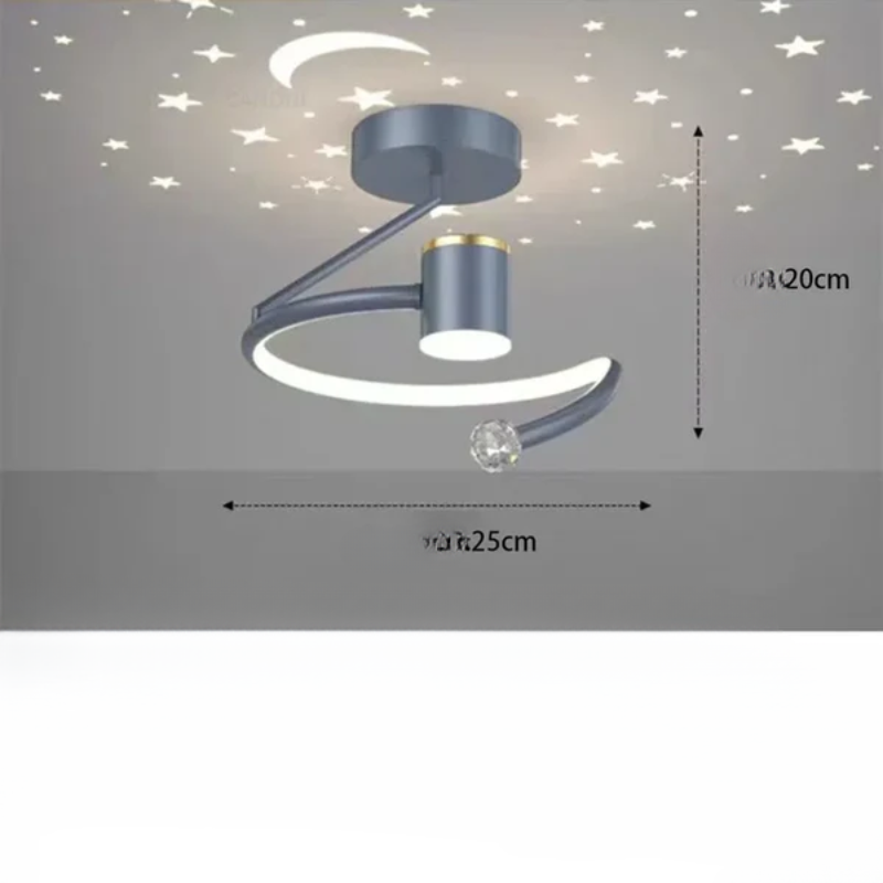 LED Deckenleuchte mit Sternenhimmel – Modernes Kronleuchter Design für Kinderzimmer und Wohnzimmer 6