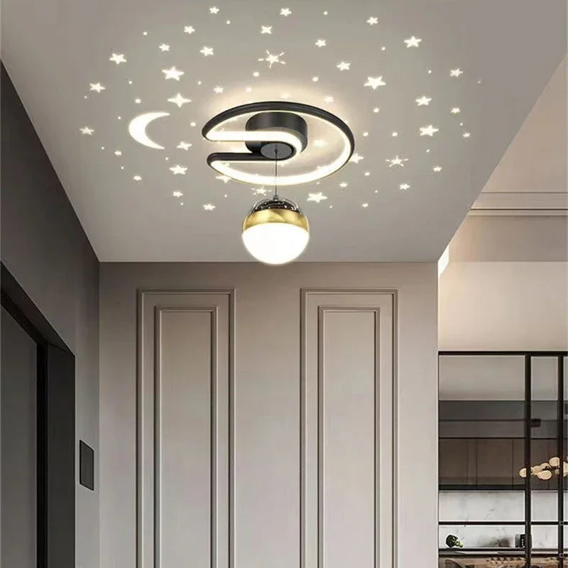 LED Deckenleuchte mit Sternenhimmel – Modernes Kronleuchter Design für Kinderzimmer und Wohnzimmer 7