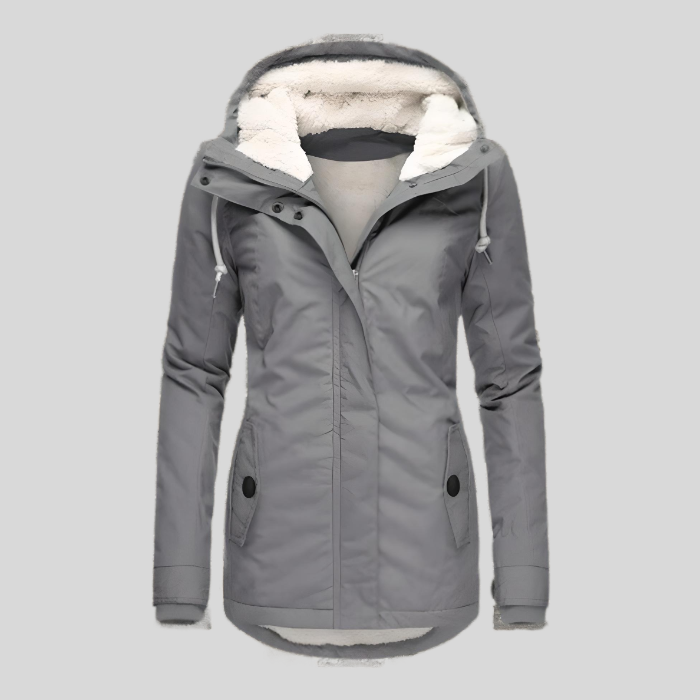 Langer Wintermantel mit Kapuze- Dicke Warme Jacke – Jacke & Mantel
